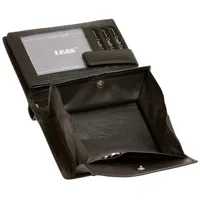 LEAS Wiener Schachtel Geldbörse Portmonee Geldbeutel Portemonnaie Schuettelboerse für Münzen mit Geheimfach und RFID Schutz Block Folie Brieftas...