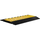 Wiltec Kanal Kabelbrücke 30T 40km/h Überfahrschutz 95x54x5,5cm Kabelkanal Kabel