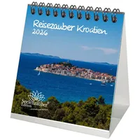 Seelenzauber GmbH Reisezauber Kroatien Tischkalender 10cm x 10cm für