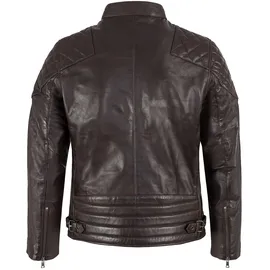 Rock Creek Lederjacke dunkelbraun S