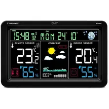 Trotec Digitale Funkwetterstation und Klimamonitor mit Außensensor BZ29OS