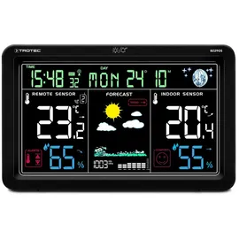 Trotec Digitale Funkwetterstation und Klimamonitor mit Außensensor BZ29OS