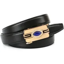 Anthoni Crown Damengürtel Leder schwarz 100