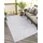 Carpet City In-& Outdoor Teppich - Quadratisch 150x150 cm - für Innen-& Außenbereich - Wetterfest Balkon-Teppich, Terrasse, Flur, Küche - Wohnzimmer-Teppiche - Hochtief/ 3D-Effekt - Ethno-Optik in Grau