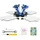 Vevor 360° Drehbarer Siebdruck 54 x 45 cm Siebdruck-Ausrüstung T-Shirt Doppellagige Palettenpresse zur Positionierung, Blau