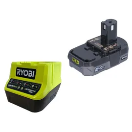 RYOBI Akku 18 V 2,0 Ah 1 Stück + Schnellladegerät