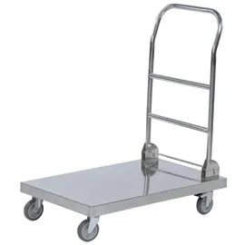 Kongamek Transportwagen Edelstahl 820 x 520 mm weiß klappbar