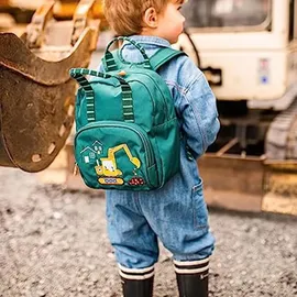 kleine freunde|die spiegelburg Rucksack Bagger Ed.2 - Wenn ich mal groß bin, ... - Grün