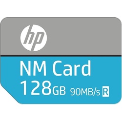 HP NM-100 128GB HP NM-100 Speicherkarte, Kapazität: 128GB HP SSD (microSD, 128 GB, U3, UHS-III), Speicherkarte, Blau, Grau
