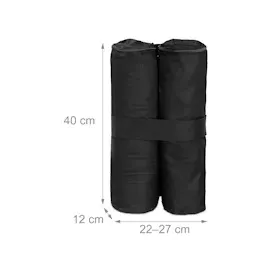 Relaxdays Pavillon-Gewichte, anthrazit/schwarz, 4 St.