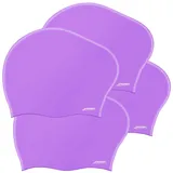 4er-Set wasserdichte Badekappen für Damen und Herren, Universalgröße