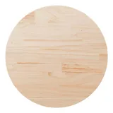 vidaXL Tischplatte Rund Ø90x3 cm Massivholz Kiefer
