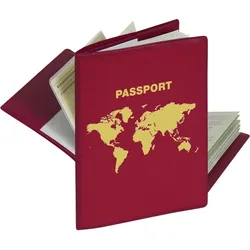 HERMA - Dokumentenschutzhülle für Reisepass - Weinrot