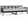 vidaXL Tagesbett 80 x 200 cm Schwarz