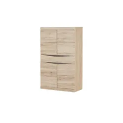 Highboard ¦ holzfarben ¦ Maße (cm): B: 86 H: 139 T: 40