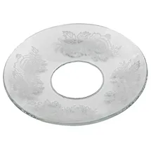 Wiedemann Kerzenmanschette Blüten Transparent