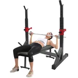 KKVUIIFF - Hantelablage, Squat Rack Hantelständer, Langhantelständer, bis Belastbarkeit 250 kg, Verstellbare Hantelablage, für Sportstudio Zuhause Gewichtheben Bankdrücken