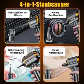 DILIDALA Handstaubsauger grau