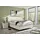ed exciting design Boxspringbett 180x200 in Ivory - Bequemes Doppelbett mit Kokosmatte
