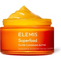 Elemis Superfood AHA Glow Cleansing Butter, sulfatfreier Gesichtsreiniger zum Aufhellen, Gesichtsreinigungsbalsam für einen gesunden, tiefenreinigender Butterbalsam zum Nähren der Haut, 90 ml