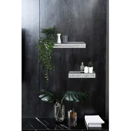 Mirrors and More Wandregal Glitty 50 x 15 x 5,5 cm Grau