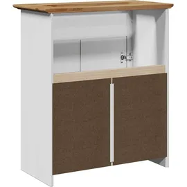 vidaXL Waschbeckenunterschrank BODO Weiß und Braun 70x35x80 cm