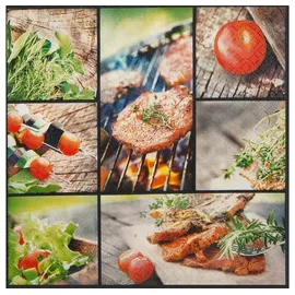 Home fashion 20 Servietten Collage vom Grill | Barbecue | Essen | grillen | Sommer | Tischdeko | Decoupage | Serviettentechnik 33x33cm