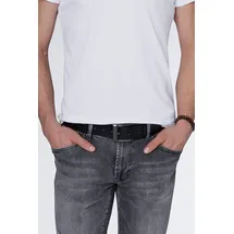 Camp David Herrengürtel Leder schwarz 110 cm