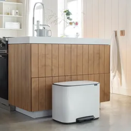 Brabantia Bo Treteimer 3 x 11 l Weiß