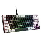 80% Mechanische Tastatur mit 84 Tasten, Kabelgebunden, Typc C, Kabelgebundene Gaming-Tastatur mit RGB-Hintergrundbeleuchtung, Kompakte Mechanische Tastatur für Wins 98 NT 2000