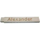 Heka Zollstock Alexander 2 m, weiß