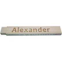 Heka Zollstock Alexander 2 m, weiß