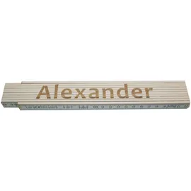 Heka Zollstock Alexander 2 m, weiß