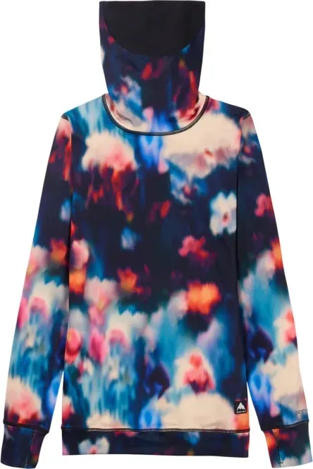 BURTON WOMEN MIDWEIGHT LONG NECK CREW Top 2026 floral blur - XS