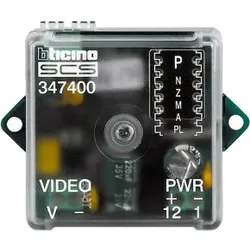 Legrand 347400 Kamera-Interface Koax / 2-Draht für externe Videokameras, Maße: 41 x 41 x 19 mm