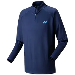 Yonex Tennis-Langarmshirt 1/2 Zip Club Team marineblau Herren