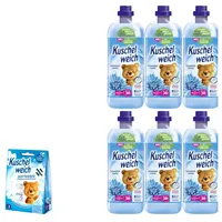 6x1L Kuschelweich Weichspüler Classic Sommerwind + Duftbox Sommerwind 228WL