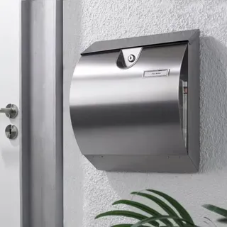 MeLiTec Briefkasten Edelstahl-Briefkastenständer PBS3