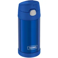 Thermos kids FUNTAINER STRAW BOTTLE 0,35l, navy, Thermosflasche für