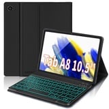 JADEMALL Samsung Galaxy Tab A8 Hülle mit Tastatur, QWERTZ Deutsch Kabellose Bluetooth Magnetische Tablet Tastatur mit Hülle für Samsung Tab A8