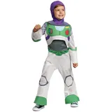 Disney Offizielles Classic Buzz Lightyear Kostüm Kinder, Astronaut Kostüm Kinder, Toy Story Kostum fur Jungen, Faschingskostüme Astronauten Roboter Geburstag Karneval Kind Costume Größ M