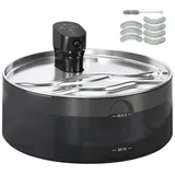 Katzenbrunnen 7l Trinkbrunnen Für Katzen Mit Leiser Pumpe Led Aktivkohlefilter Edelstahl 30,6 X 30,6 X 17,2 Cm