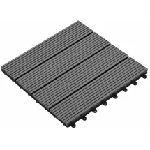 vidaXL Terrassenfliese 30 x 30 cm grau
