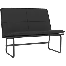 vidaXL Polsterbank Schwarz 100 x 75 x 76 cm