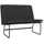 vidaXL Polsterbank Schwarz 100 x 75 x 76 cm