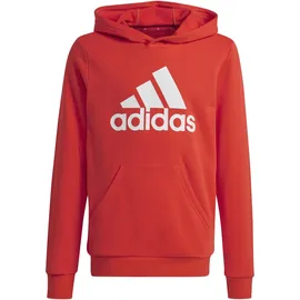 Adidas Kinder Kapuzenpullover Big Logo Essentials Cotton Hoodie IX9531 164 - Bright Red/White - 164