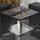 GGM Möbel Bistro Loungetisch 80 x 80 x 41 cm Wenge/Edelstahl