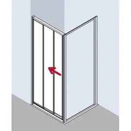 Kermi Nova 2000 Gleittür 3-teilig STD 0900x