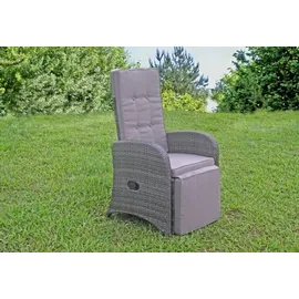 Garden Pleasure 2x Garden Pleasure Polyrattan Relaxsessel Garten Sessel Lounge Terrasse Liege