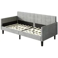 Veepeak Schlafsofa Polstersofa ( 90cmx200cm) , Einzelbett(ohne Matratze) grau